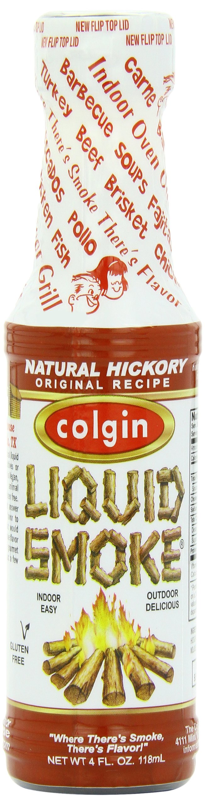 Colgin Liquid Smoke, Natural Hickory, 4-Ounce