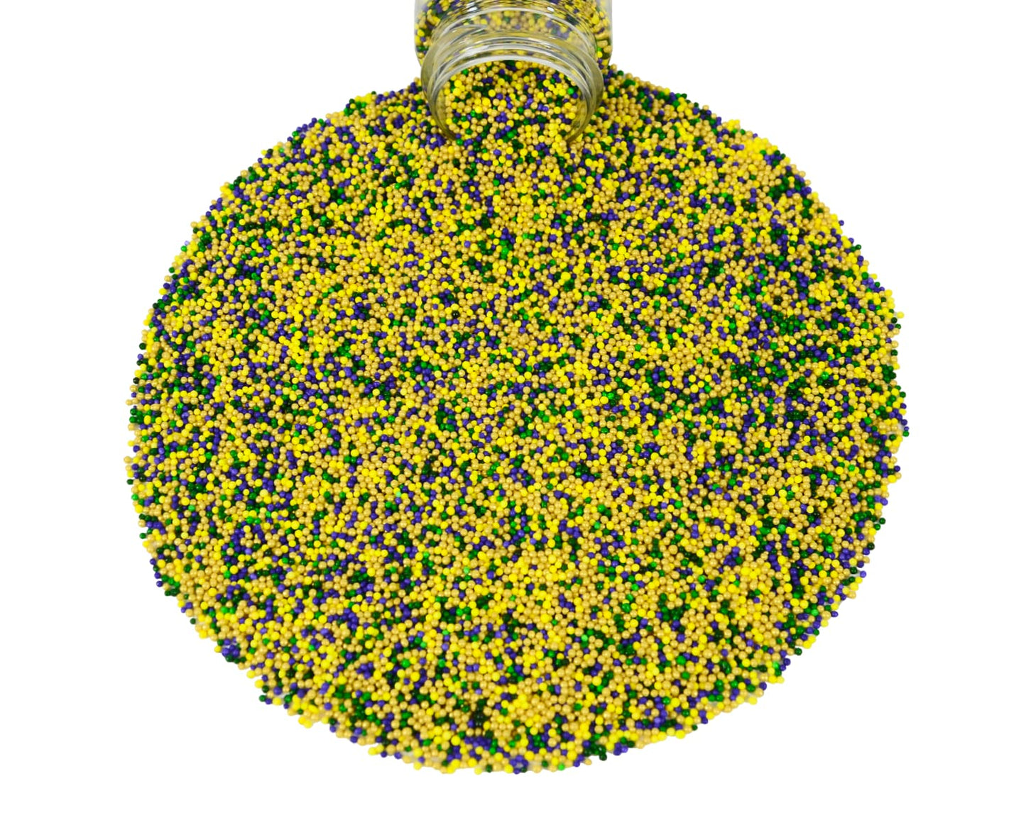 Mystic Sprinkles Mardi Gras Sprinkle Mixes (King Bacchus Nonpareil Mix)