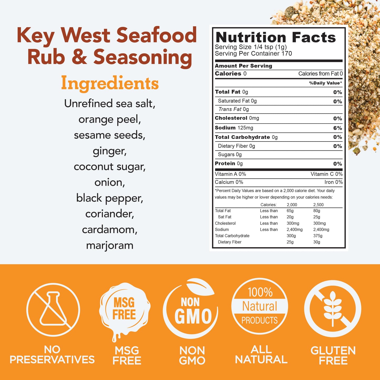 s.a.l.t. sisters Seafood Rub & Seasoning | All-Natural, Gluten Free, Non-GMO | 6oz Dry & Wet Rub for Chicken, Brisket, Pulled Pork