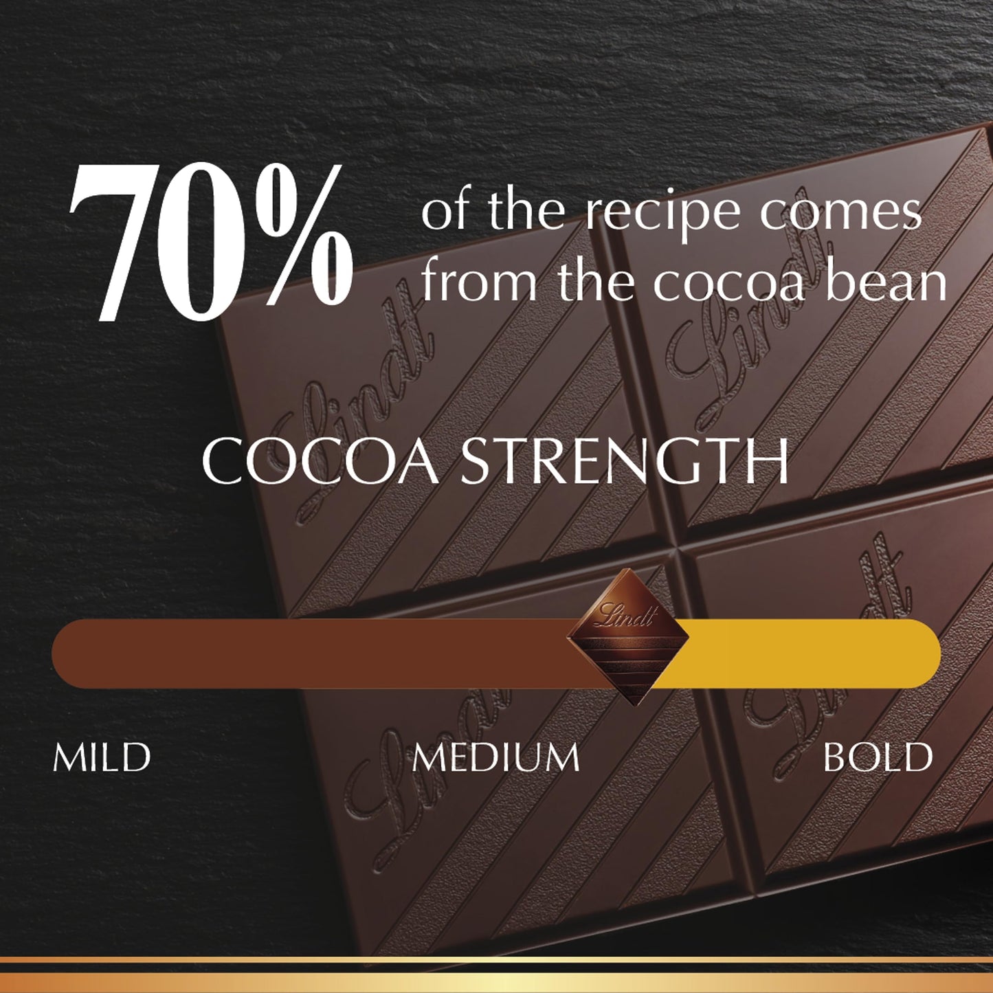 Lindt Excellence 70% Cocoa Dark Bar, 3.5 Oz