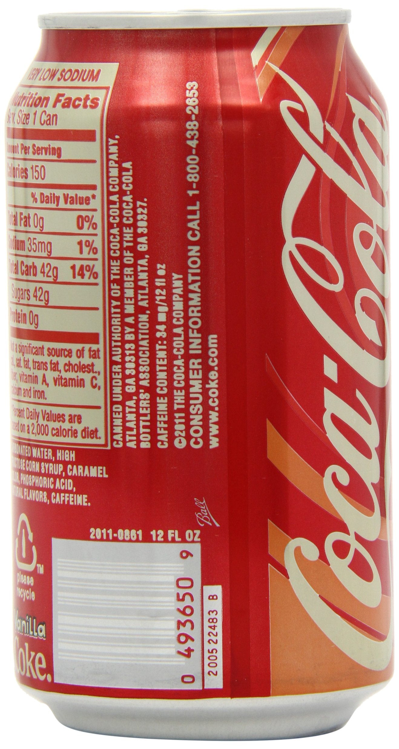 Vanilla Coca Cola -12 Cans