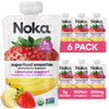 Noka Superfood Fruit Smoothie Pouches, Strawberry Banana with Immune Support, Healthy Snacks with Elderberry, Flax Seed, Plant P