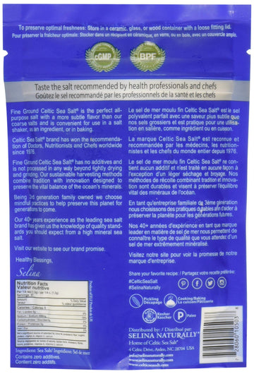 Fine Ground Celtic Sea Salt  lb Resealable Bag