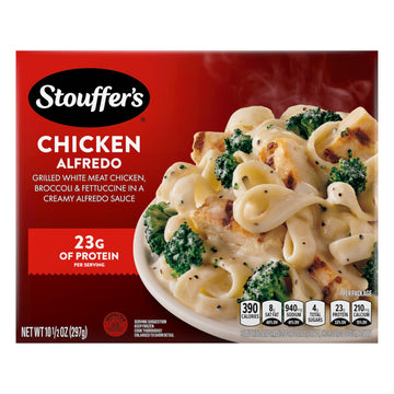 Stouffers CLASSICS Chicken Fettuccini Alfredo, Frozen Meal, 10.5 Ounce