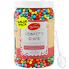 Rainbow Candy Coated Chocolate Chips | 1.5 lbs Cosmic Brownie Sprinkles | Mini Chocolate Baking Chips for Ice Cream & Cake Decor