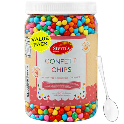 Rainbow Candy Coated Chocolate Chips | 1.5 lbs Cosmic Brownie Sprinkles | Mini Chocolate Baking Chips for Ice Cream & Cake Decor