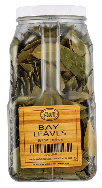 Gel Spice Turkish Bay Laurel Leaf, Dried Bay Leaves, Whole Bay Leave, Bay Leaf Herbs For Cooking | Professional Kitchen Size - 8.5 Oz