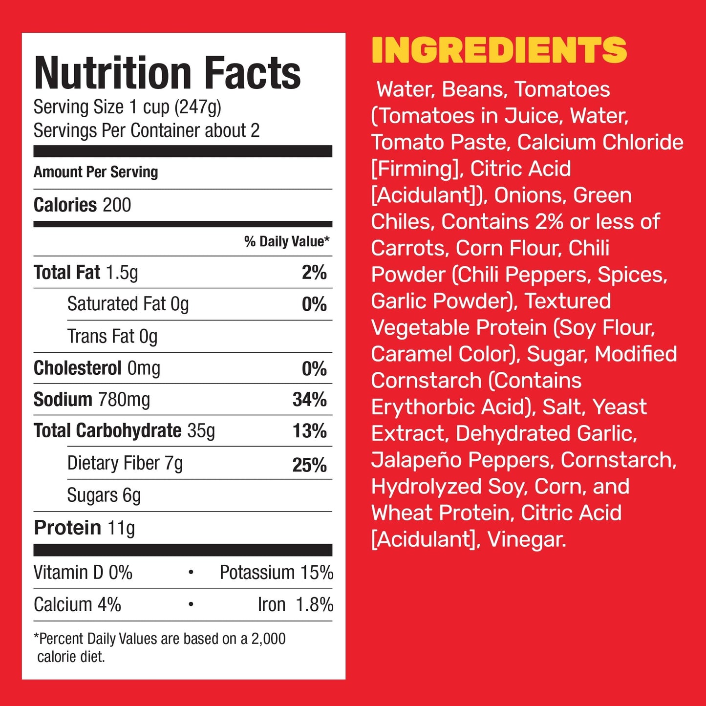 Hormel Vegetarian Chili with Beans, 15-Ounce Pack of 12, Model 27308