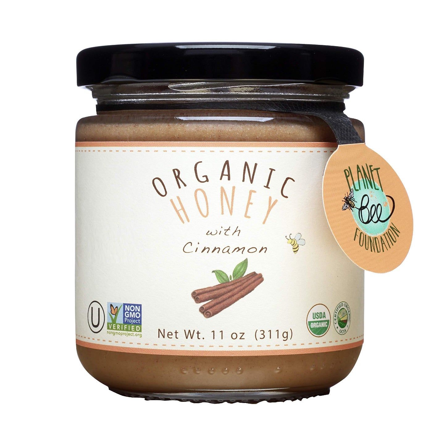 Greenbow Organic Honey With Cinnamon - 100% Usda Certified Organic, Non-Gmo, Gluten Free Organic Cinnamon Honey - Whole Food Org