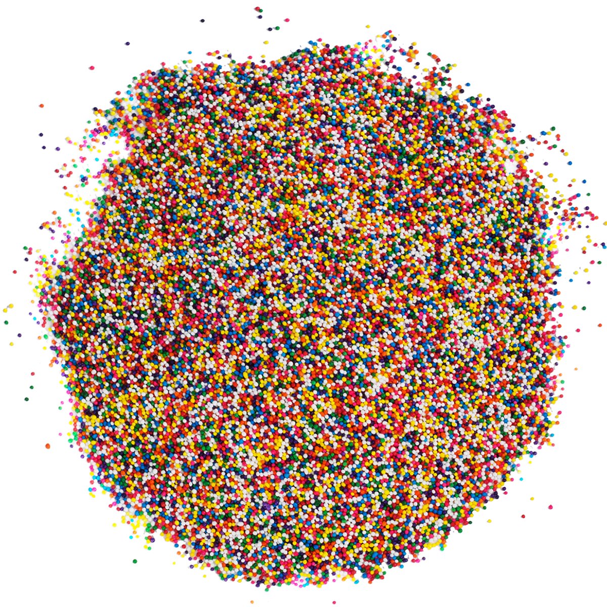Rainbow Nonpareils Sprinkles - 2.7 Pounds - Big Bulk - Bulk Ice Cream Sprinkles - Rainbow Toppings For Cake Decorating, Cookies, Cupcakes
