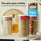 Delallo 4 Spice Variety Pizza Seasoning Shaker, 3.2 Ounce, With Red Pepper, Garlic, Cheese, Italian Herb