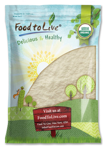 Food to Live Organic Apple Powder, 10 Pounds - Non-GMO, Unsulfured, Raw, Vegan, Bulk, Great for Juices, Smoothies, Yogurts, and 