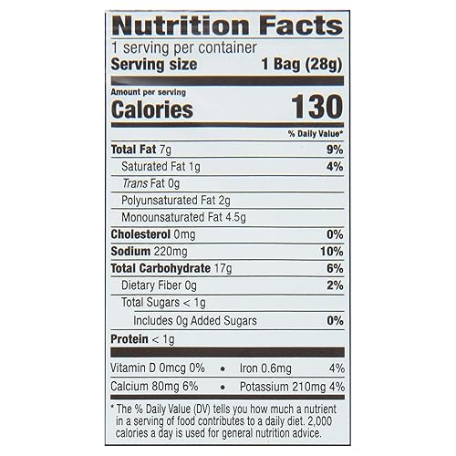 Sensible Portions Garden Veggie Snacks - Veggie Straws, Gluten Free, Snack Size Sea Salt, 1 Oz (Pack of 24)