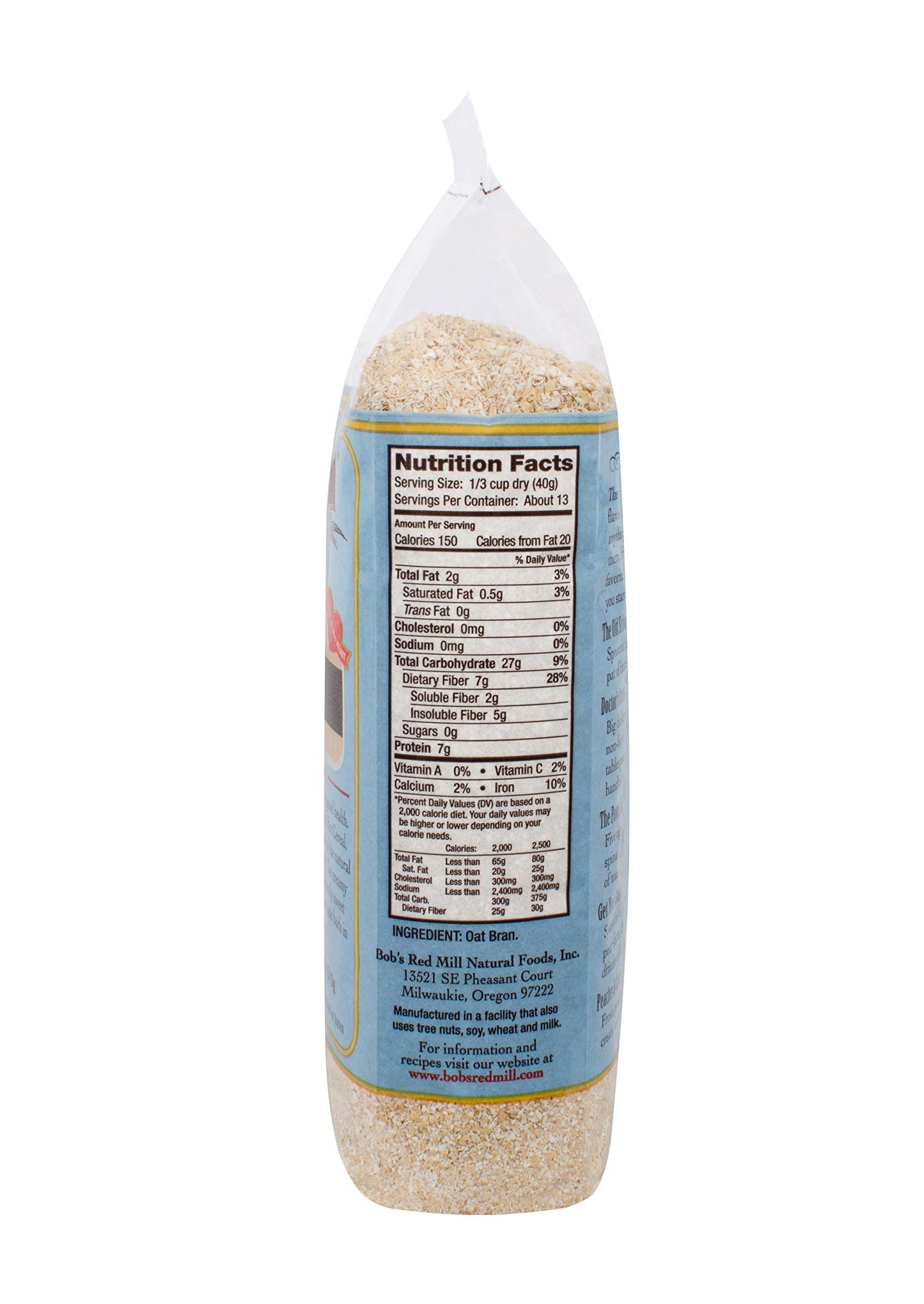 Bob's Red Mill Oat Bran Cereal, 18 oz