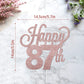 Lingteer Happy 87Th Birthday Cake Topper - Cheers To 87Th Birthday 87 Years Old Birthday Party Cake Decorations Sign.