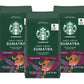 Starbucks Sumatra Coffee, Whole Bean, 12-Ounce Bags (Pack Of 3)