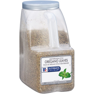 Mccormick Culinary Mediterranean Style Oregano Leaves, 1.5 Lb - One 1.5 Pound Container Of Dried Oregano Leaves, Best On Pizza, Soup, Greek Salads, Grilled Chicken And More