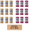 LUV BOX - VARIETY POLAR SELTZER WATER, 12oz CANS, PACK OF 18, ORANGE VANILLA, RASPBERRY LIME by evaxo