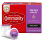 Community Coffee French Roast Coffee Pods, Extra Dark Roast, Compatible with Keurig 2.0, 36 Count, 12 Count Pack of 3