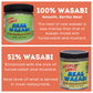 Sushi Sonic 51% Real Wasabi Powder, for Sushi, Sashimi, Snack Topping, No Dyes or Fillers, 2 oz jar