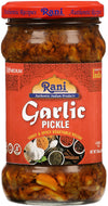 Rani Garlic Pickle, Spicy Indian Relish, Vegan, Gluten Free, 10.5oz (300g) Glass Jar
