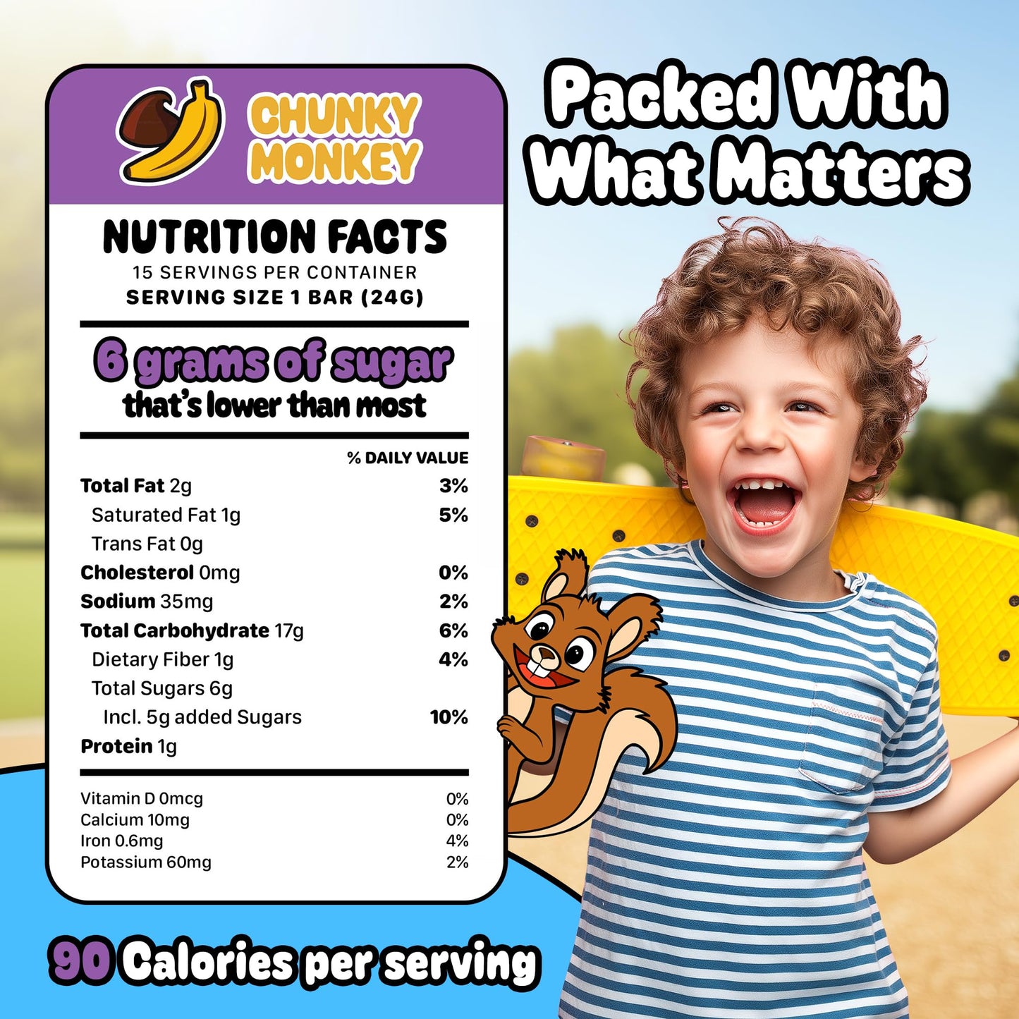 Snakkidz Organic Chewy Granola Bar, Allergen Free, Made with Avocado Oil, Low Sugar (45 Bars, Variety)