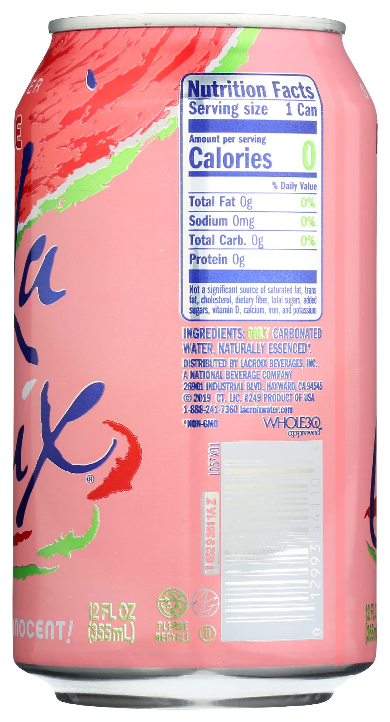 La Croix Watermelon Sparkling Water, 12 Fz
