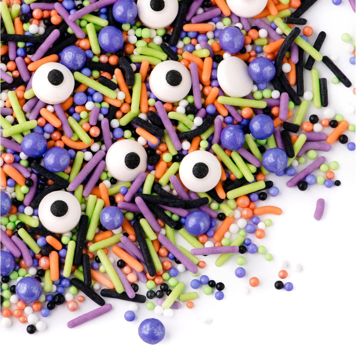 Sweets Indeed Halloween Sprinkles Mix, Edible Candy Eyeballs, 4 oz, Monster Mash