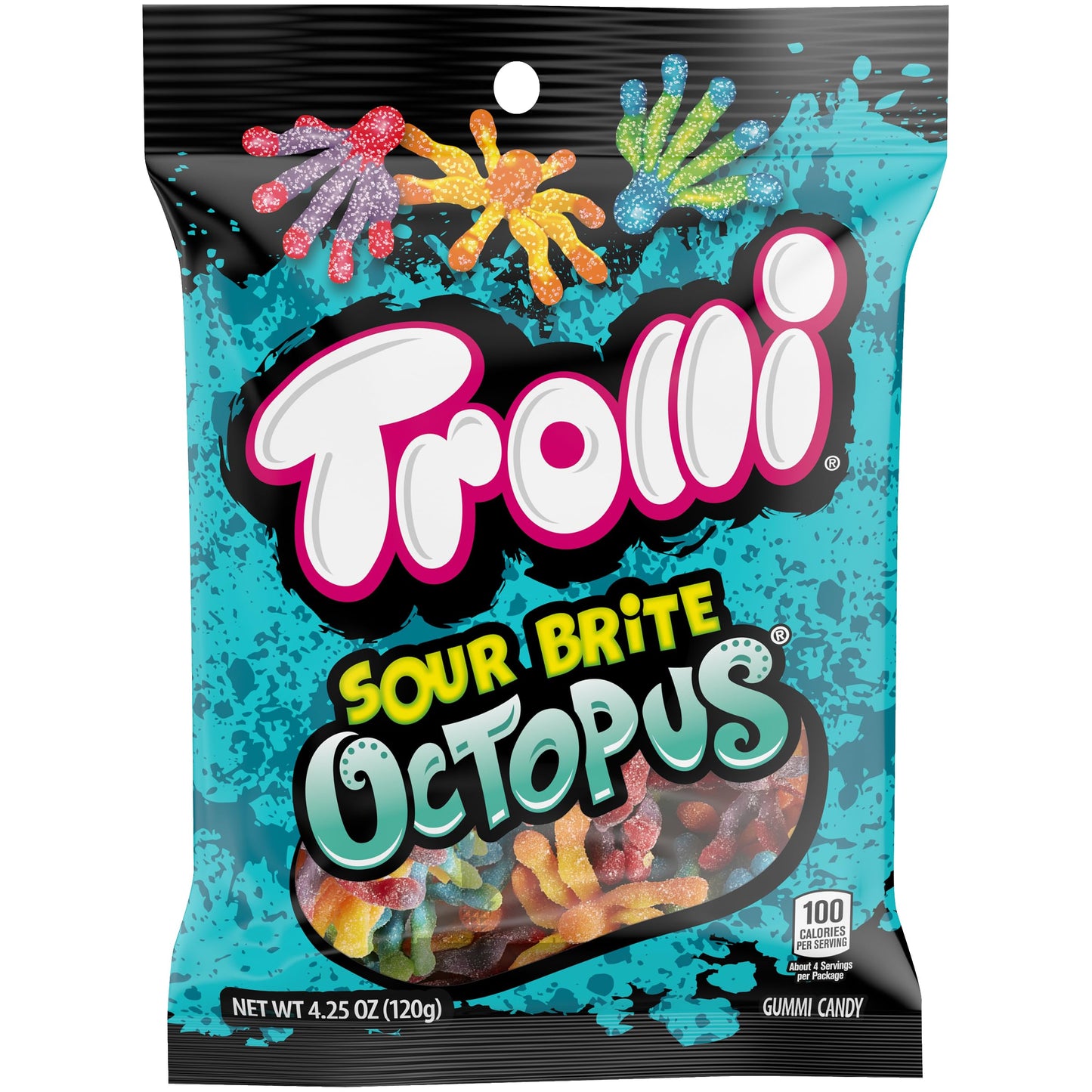Sour Brite Octopus, 4.25oz Bags (Pack of 3)