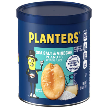 Planters Sea Salt & Vinegar Peanuts (6 oz Canister)