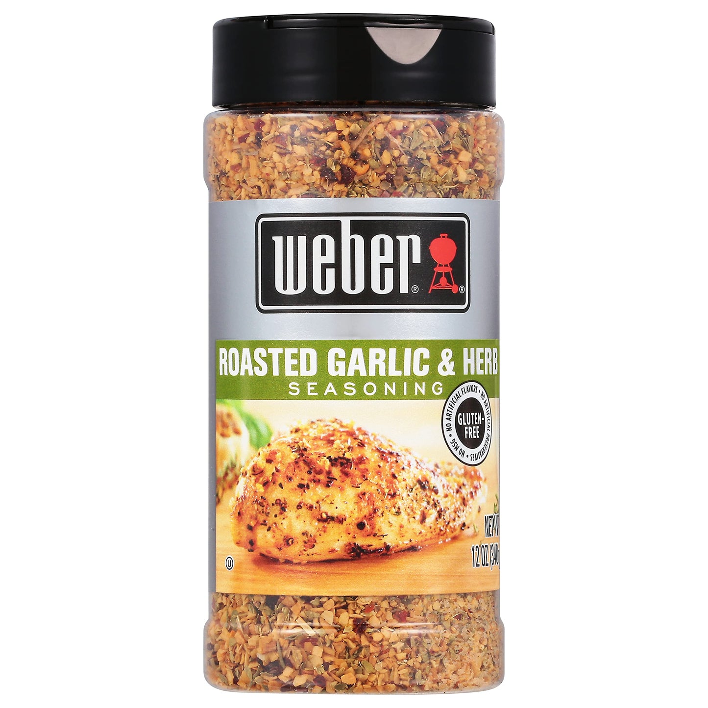 Weber Roasted Garlic & Herb Seasoning, 12 Ounce Shaker