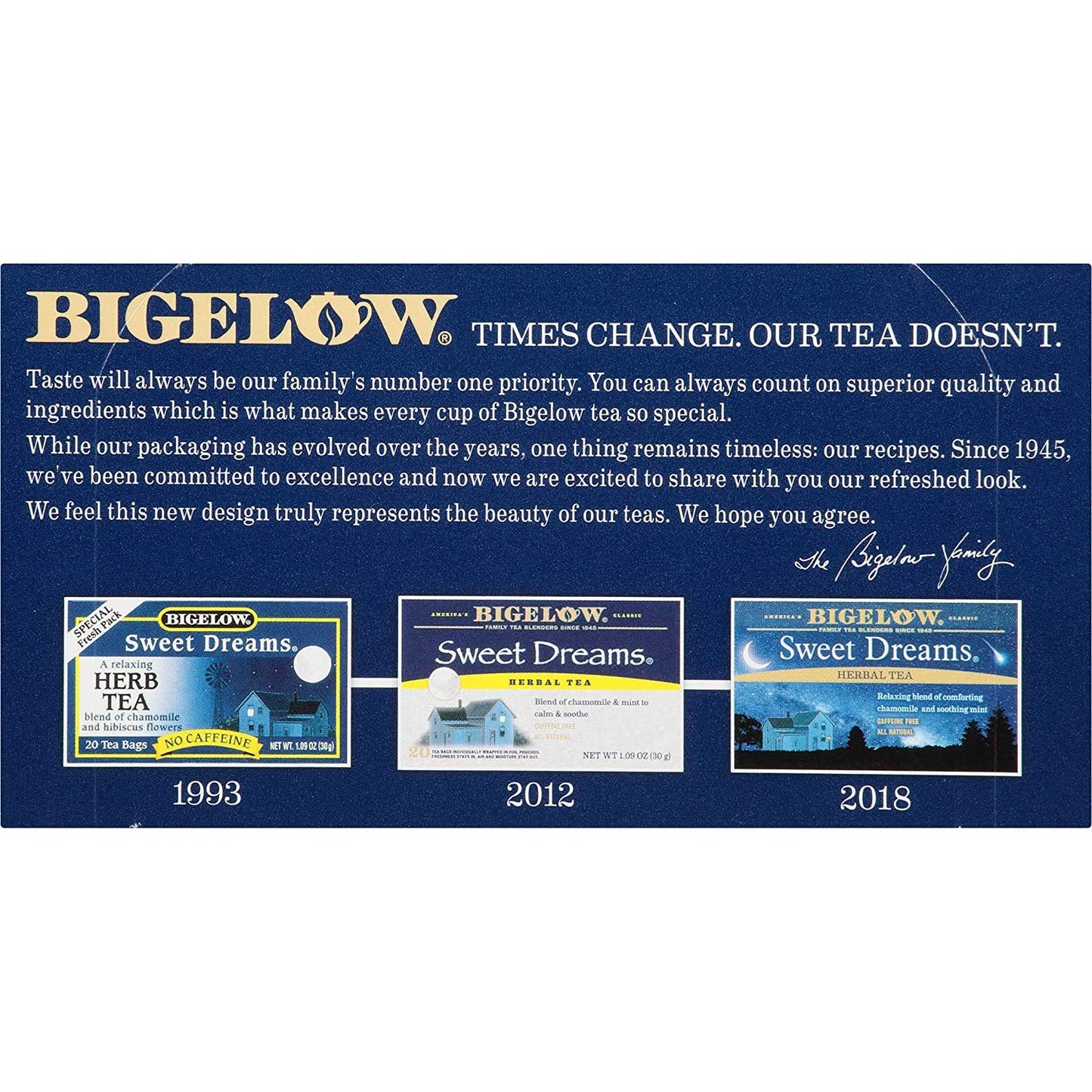 Bigelow Tea Herbal Tea Sweet Dreams 20 Count (Pack Of 3)