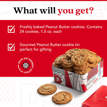 David'S Cookies 2Lbs Peanut Butter Fresh Baked Cookies - Delectable & Premium Ingredients - No Added Preservatives Cookie Gift B