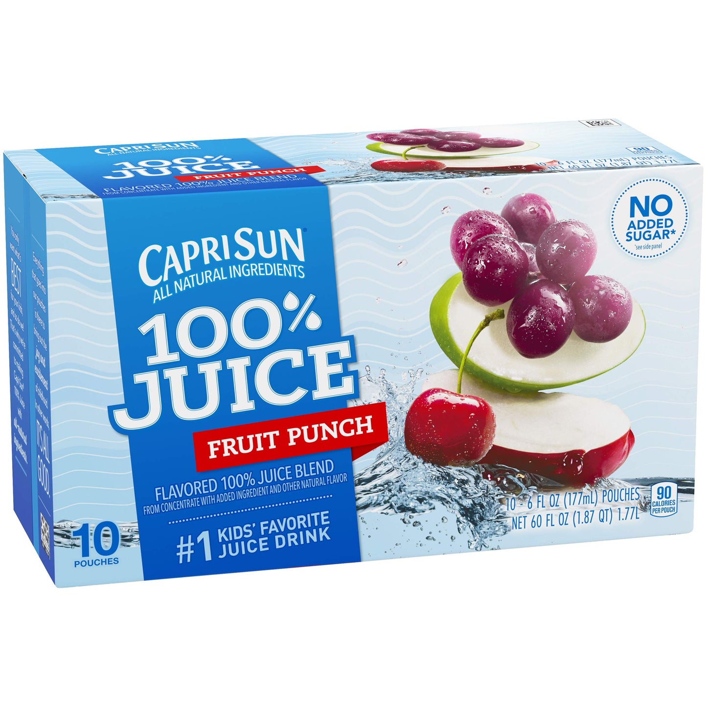 Capri Sun Fruit Punch Juice Pouches - 10 Pack, 6 Fl Oz Each