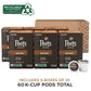 Peets Coffee Dark Roast K-Cup Pods - House Blend 60 Count - 6 Boxes of 10 Pods