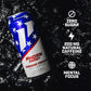 Phorm Energy Drink  Screamin Freedom Flavor  200 MG Natural Caffeine From Green Tea  Sugar Free Carbonated Drink With Electrolytes & Vitamin B12  Dairy & Gluten Free  Vegan  16 FL Oz Cans  12 Pk