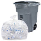 Veska 95 Gallon Clear Trash Bags - Extra Large Garbage Bags with Ties, 25 Count, Ideal for Recycling and Heavy-Duty Use