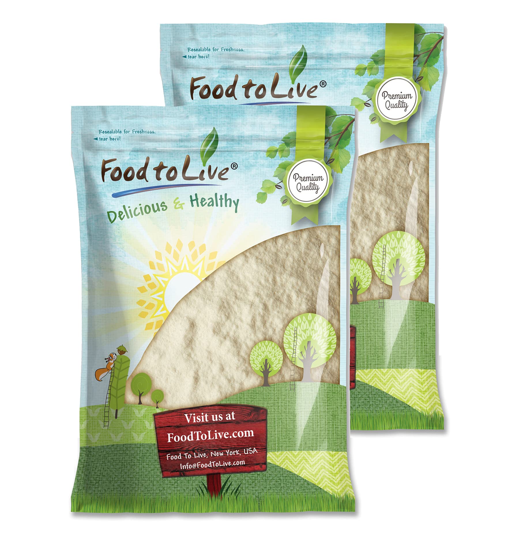 Food to Live Apple Powder, 20 Pounds - Unsulfured, Made from Raw Dried Fruit, Vegan, Bulk, Great for Juices, Smoothies, Yogurts,