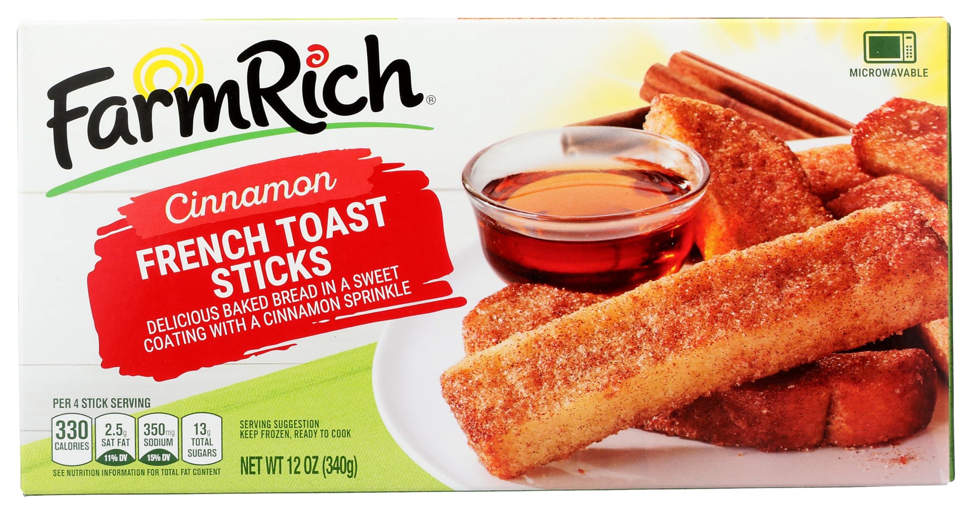 RICH PRODUCTS Farm Cinnamon French Toast Sticks, 7.81 lb (frozen)