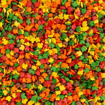 Fall Sprinkles - 1.7 Pounds - Fall Leaf Sprinkles For Baking - Autumn Leaf Sprinkles - Sprinkles For Cupcakes, Cookies, Cake Decorating