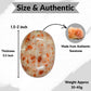 Amazing Gemstone Sunstone Palm Stone - Hot Massage Worry Stone For Natural Body Chakra Balancing, Reiki Healing And Crystal Grid