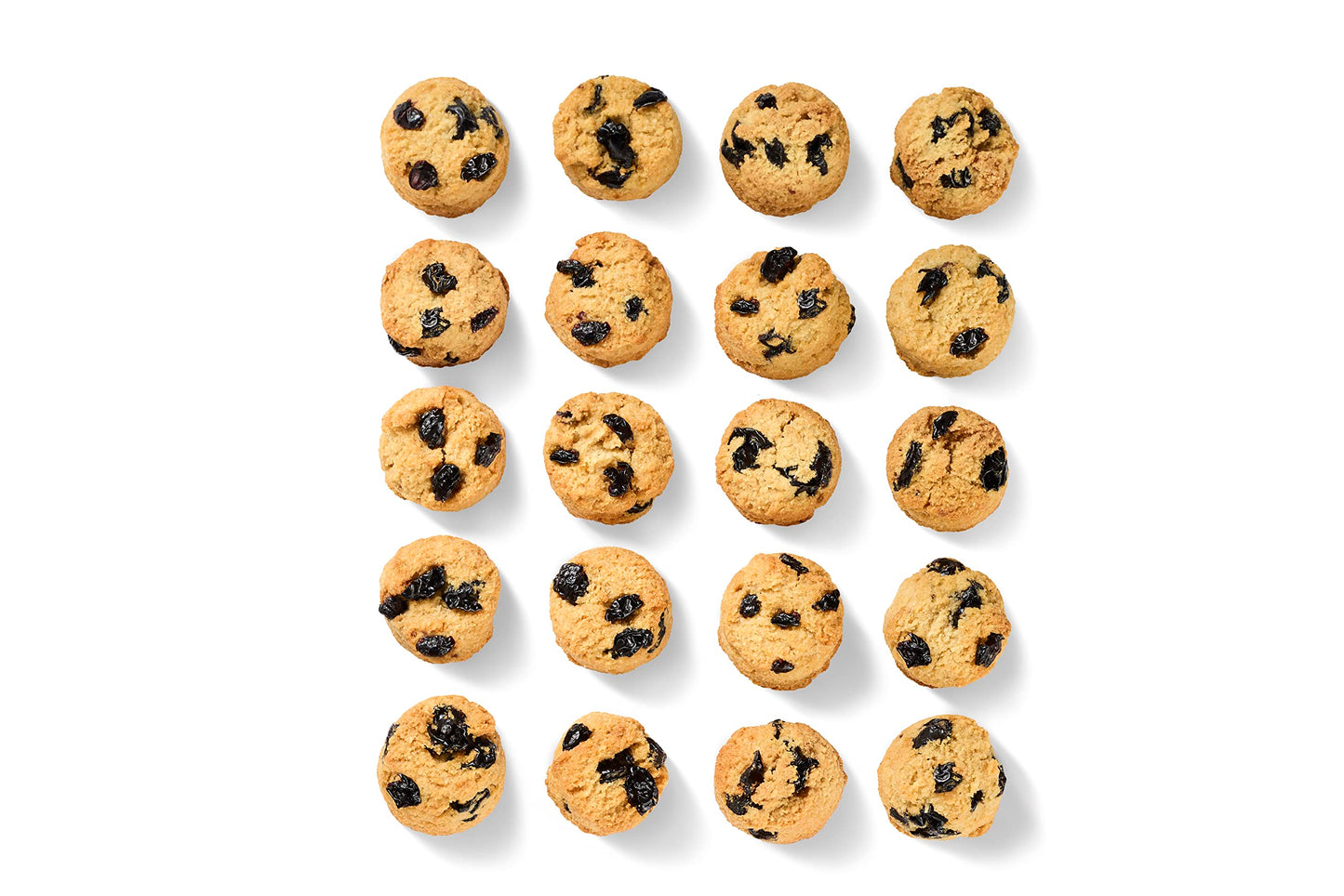 Real Lemon Blueberry Mini Cookie Poppers – Bite-Sized Gluten Free Semi Soft Baked Cookies – Dairy Free, Vegan, Kosher, Paleo – Delicious Mini Lemon Blueberry Cookies (4.5 Oz)