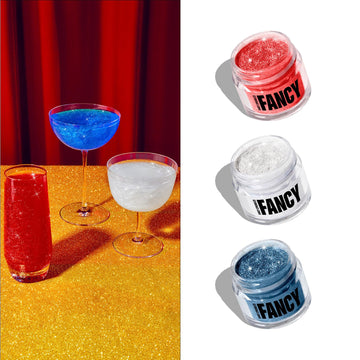 Fancy Sprinkles Star-Spangled Hammered Edible Glitter Set For Memorial Day Celebrations, Sparkling Food & Drinks, No Taste Or Te