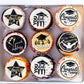 Ephlyn Graduation Cupcake Toppers, 54 Pcs, Wafer Paper, Black, 1.8cm & 4.6cm, Grad Cap & Diploma Decorations for Class of 