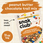 Snak Club Peanut Butter Chocolate Trail Mix, 11 oz Resealable Bag, Peanuts, M&M’S, Toffee Peanuts, Pretzels