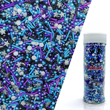 Black Series Sprinkles Candy Mix Size Edible Pearls Cake Decorations Cupcake Toppers Cookie Decorating Perfect for Wedding Party