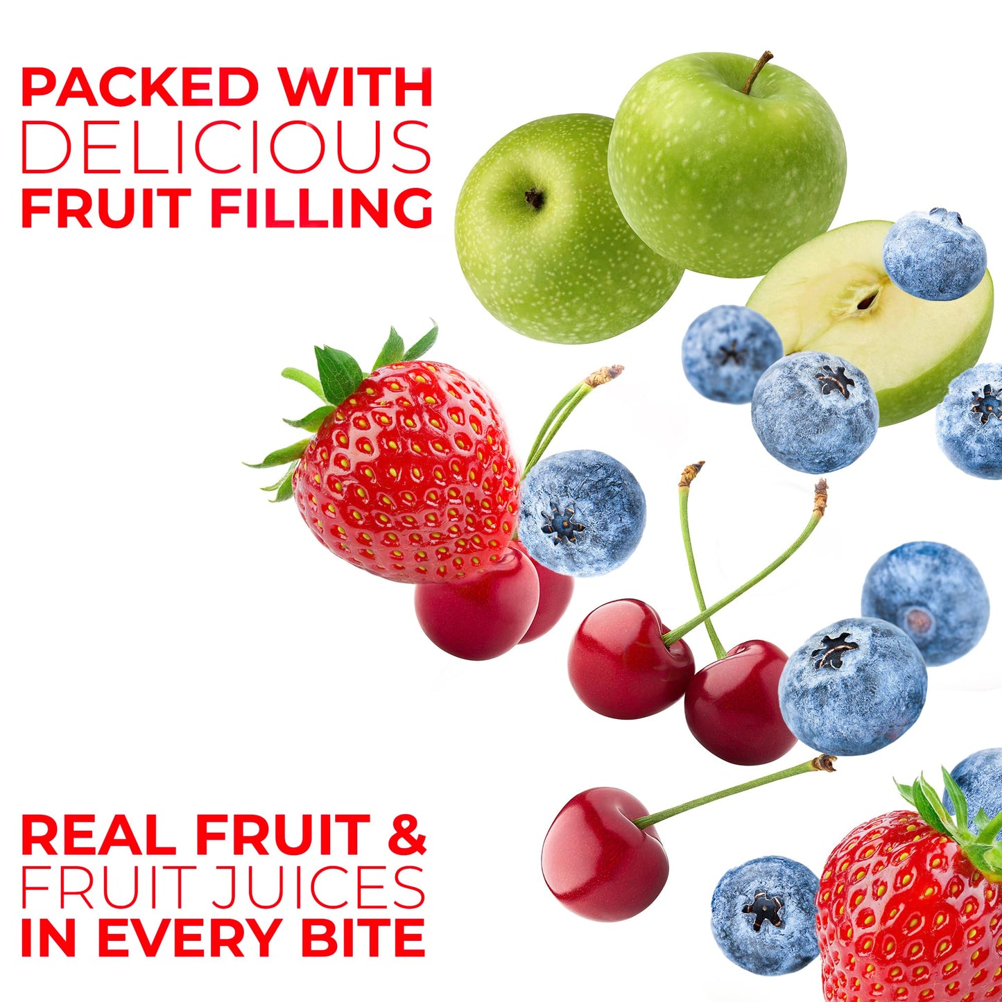 Betty Lou s Fruit Bars Variety Pack, Gluten Free Snacks for Adults and Kids, 4 Flavors of Vegan Breakfast & Cereal Bars, Apple