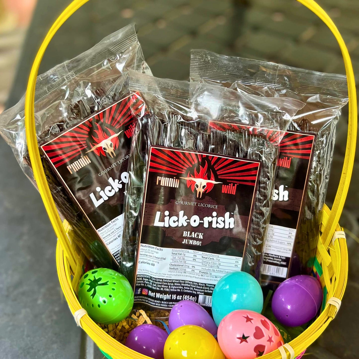 RunninWild Black Licorice Candy - 3 Pounds Total (3 Bags, 1 Pound Each)