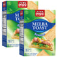 SNACKTERY Sesame Melba Toast Crackers - All Natural Thin & Crispy - 7 Oz Pack of 2