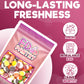 Freeze Dried Fruit Crunch Candy (Sour, 4 Oz) Treat Gift Bag Strawberry, Green Apple, Grape, Lemon, And Orange Sour Candy